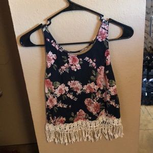 Floral crop top